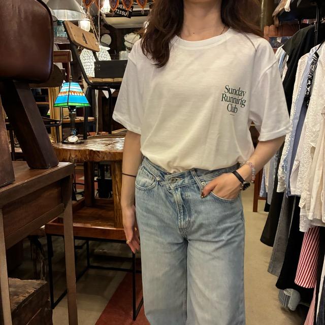 TOPANGA Lady's　グラフィックTシャツ　全2色　Sunday Running Club　 全２色　ホワイト　ブラック　カットソー　M　L　XL　メンズ　レディース　ユニセックス