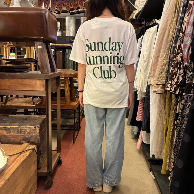 TOPANGA Lady's　グラフィックTシャツ　全2色　Sunday Running Club　 全２色　ホワイト　ブラック　カットソー　M　L　XL　メンズ　レディース　ユニセックス