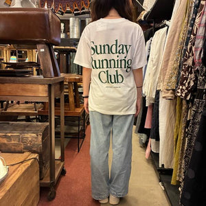 TOPANGA Lady's　グラフィックTシャツ　全2色　Sunday Running Club　 全２色　ホワイト　ブラック　カットソー　M　L　XL　メンズ　レディース　ユニセックス