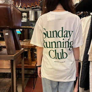 TOPANGA Lady's　グラフィックTシャツ　全2色　Sunday Running Club　 全２色　ホワイト　ブラック　カットソー　M　L　XL　メンズ　レディース　ユニセックス
