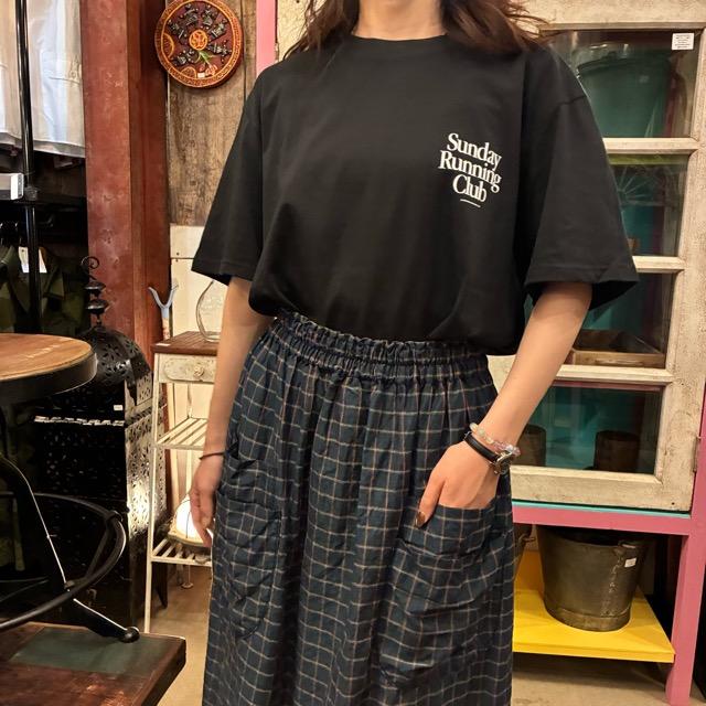 TOPANGA Lady's　グラフィックTシャツ　全2色　Sunday Running Club　 全２色　ホワイト　ブラック　カットソー　M　L　XL　メンズ　レディース　ユニセックス
