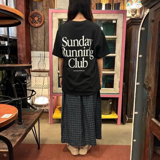 TOPANGA Lady's　グラフィックTシャツ　全2色　Sunday Running Club　 全２色　ホワイト　ブラック　カットソー　M　L　XL　メンズ　レディース　ユニセックス