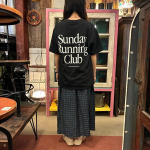TOPANGA Lady's　グラフィックTシャツ　全2色　Sunday Running Club　 全２色　ホワイト　ブラック　カットソー　M　L　XL　メンズ　レディース　ユニセックス