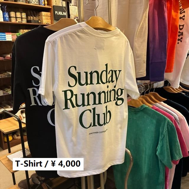 TOPANGA Lady's　グラフィックTシャツ　全2色　Sunday Running Club　 全２色　ホワイト　ブラック　カットソー　M　L　XL　メンズ　レディース　ユニセックス