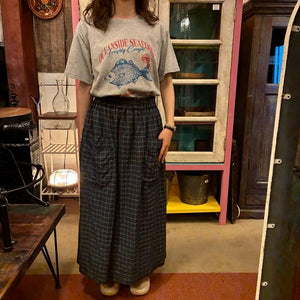 TOPANGA Lady's　グラフィックTシャツ　OCEANSIDE SEAFOOD　 ライトグレー　サカナ　フィッシュ　カットソー　S　M　L　メンズ　レディース　ユニセックス