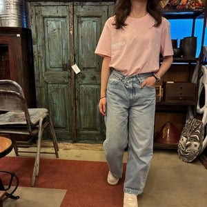 TOPANGA Lady's　グラフィックTシャツ　SUMMER　 ライトピンク　車　クルマ　アウトドア　カットソー　M　L　XL　メンズ　レディース　ユニセックス