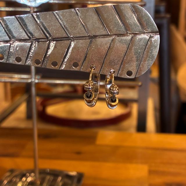 TOPANGA Jewelry Ancient Bead Earrings, Silver Jewelry, Ring, Hoop Earrings, Simple, Unisex, Men's, Women's, Gift, Ships by Mail