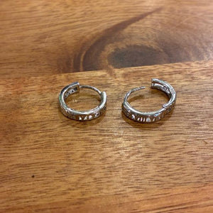 TOPANGA Jewelry Number Hoop Earrings, Silver, Jewelry, Ring, Hoop Earrings, Simple, Unisex, Men's, Women's, Gift, Ships by Mail