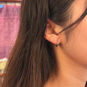 TOPANGA Jewelry Number Hoop Earrings, Silver, Jewelry, Ring, Hoop Earrings, Simple, Unisex, Men's, Women's, Gift, Ships by Mail