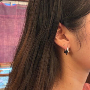 TOPANGA Jewelry　ハーフスターピアス　シルバー　ジュエリー　リング　フープピアス　シンプル　ユニセックス　メンズ　メール便　レディース　ギフト