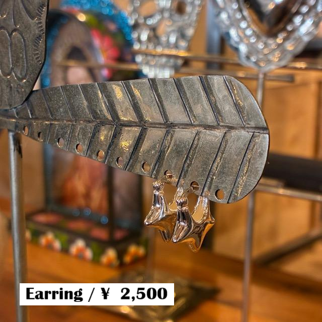 TOPANGA Jewelry　ハーフスターピアス　シルバー　ジュエリー　リング　フープピアス　シンプル　ユニセックス　メンズ　メール便　レディース　ギフト
