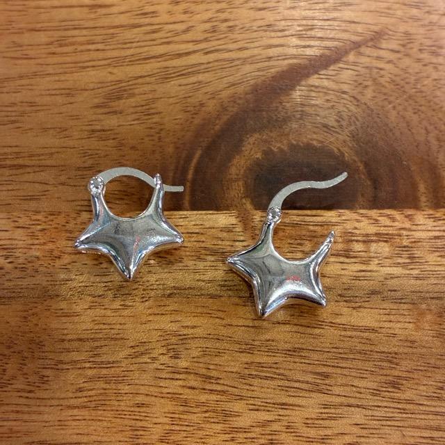 TOPANGA Jewelry　ハーフスターピアス　シルバー　ジュエリー　リング　フープピアス　シンプル　ユニセックス　メンズ　メール便　レディース　ギフト