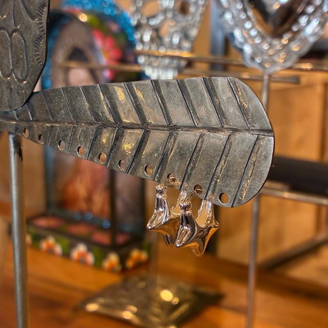 TOPANGA Jewelry　ハーフスターピアス　シルバー　ジュエリー　リング　フープピアス　シンプル　ユニセックス　メンズ　メール便　レディース　ギフト