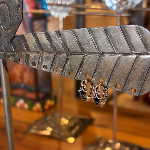 TOPANGA Jewelry　チェーンスターピアス　シルバー　ジュエリー　リング　フープピアス　シンプル　ユニセックス　メンズ　メール便　レディース　ギフト