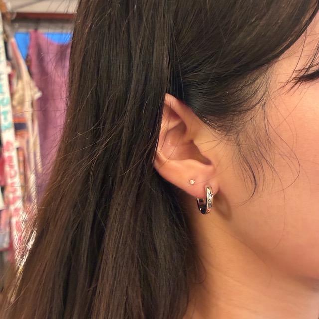 TOPANGA Jewelry Stardust Earrings, Silver, Jewelry, Ring, Hoop Earrings, Simple, Unisex, Men's, Women's, Gift, Ships by Mail