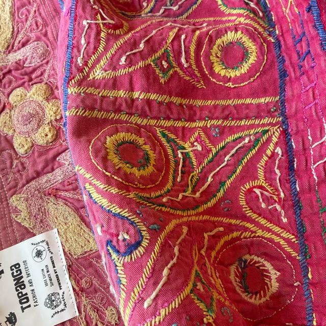 INDIA　Vintage Rabari embroidered fabric　62×180cm　25000-1