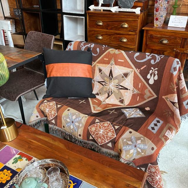 TOPANGA Homefurnishing Tribal Throwket D 130×160cm Brown