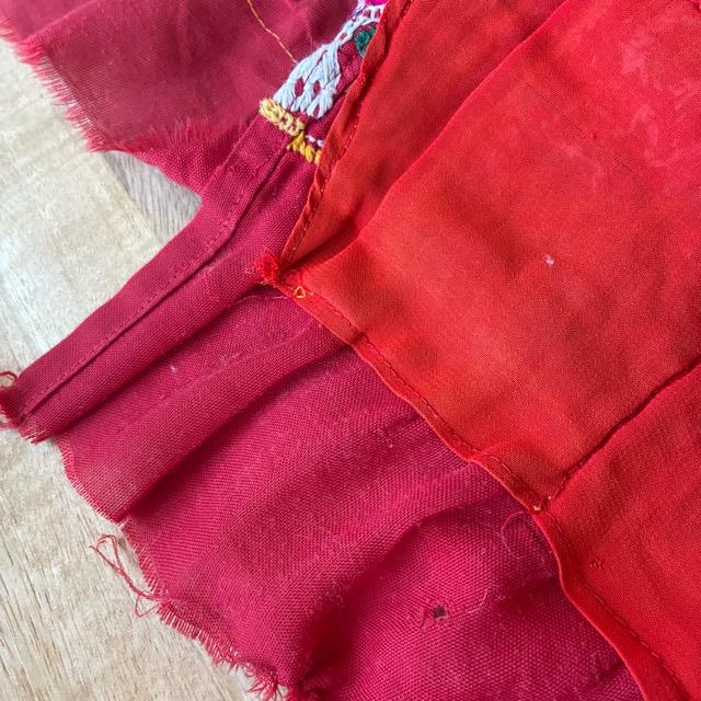 INDIA　Vintage Rabari embroidered fabric　50×170cm　22000-1