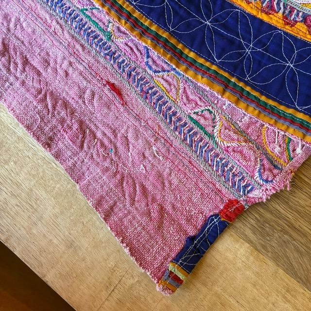 INDIA　Vintage Rabari embroidered fabric　50×180cm　24000-2