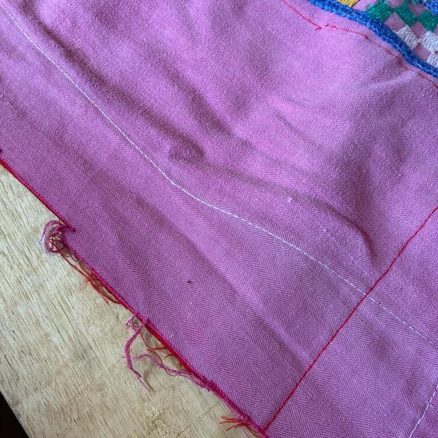 INDIA　Vintage Rabari embroidered fabric　66×180cm　25000-3