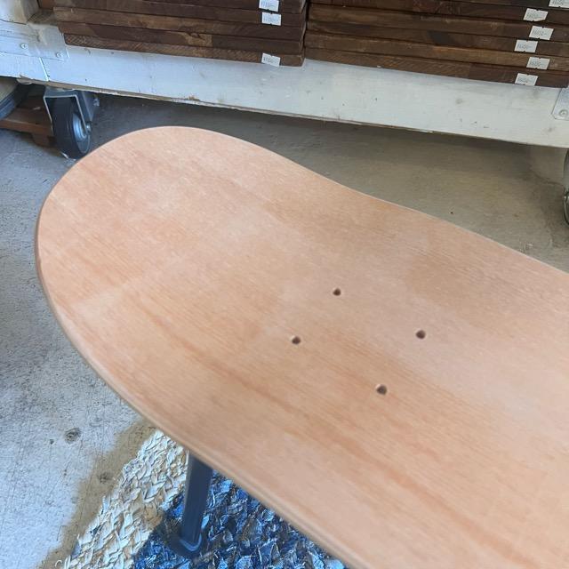 TOPANGA Furniture Skateboard Folding Table Natural Skateboard Deck Table Folding Camping Side Table Wood Stand