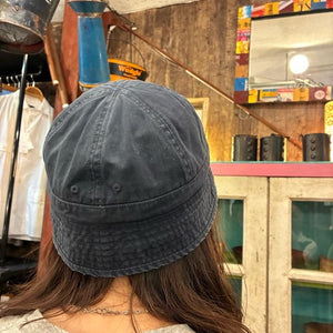 TOPANGA Accessory　ウォッシュドミニマムバケットハット　ネイビー　ファッション　帽子　ハット　キャップ　ストリート　古着　ユーズド　サファリハット