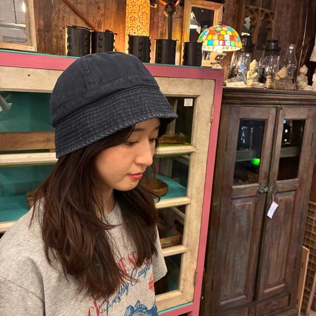 TOPANGA Accessory　ウォッシュドミニマムバケットハット　ネイビー　ファッション　帽子　ハット　キャップ　ストリート　古着　ユーズド　サファリハット