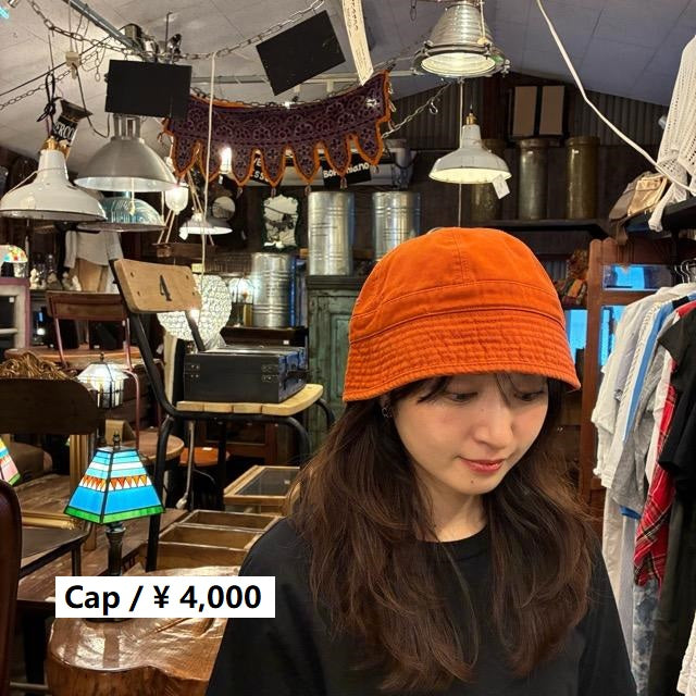 TOPANGA Accessory　ウォッシュドミニマムバケットハット　レッド　ファッション　帽子　ハット　キャップ　ストリート　古着　ユーズド　サファリハット