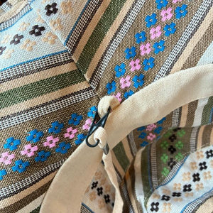 TOPANGA Accessory　サラッペリバーシブルサンハットハット　アイボリー　コットン　日除け　顎紐　アウトドア　エスニック　ガーデン　リゾート　旅行　
