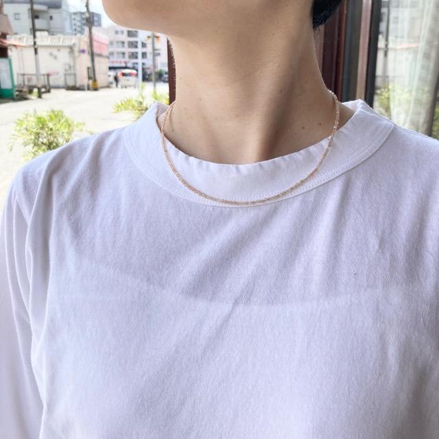 TOPANGA Jewelry　ミニジェムネックレス　サンストーン　オレンジ　太陽の石　チョーカー　ナチュラルストーン　天然石　パワーストーン　ペンダント　ギフト　