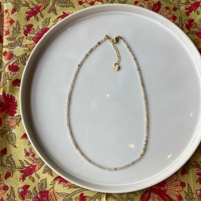 TOPANGA Jewelry　ミニジェムネックレス　イエロークリスタル　シトリン　チョーカー　ナチュラルストーン　天然石　パワーストーン　ペンダント　ギフト　