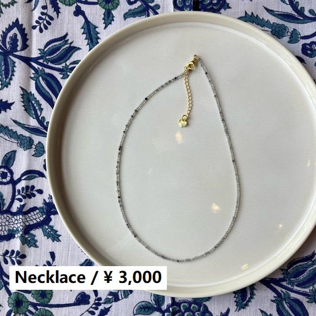 TOPANGA Jewelry　ミニジェムネックレス　ブラックヘアークリスタル　水晶　チョーカー　ナチュラルストーン　天然石　パワーストーン　ペンダント　ギフト　