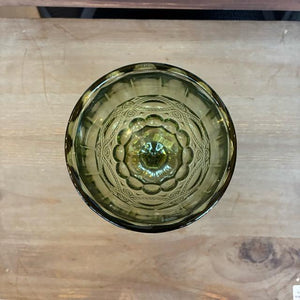 TOPANGA Kitchen　クラシカルカットワイングラス　オリーブ　300ml　サワーグラス　アルコールグラス　カクテルグラス　グリーン