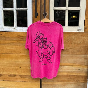 TOPANGA Lady's　TOPANGA FIRECOUNTRY Pigment dyed T-shirt PINK Viking S M L XL
