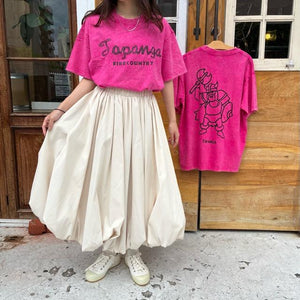 TOPANGA Lady's　TOPANGA FIRECOUNTRY Pigment dyed T-shirt PINK Viking S M L XL
