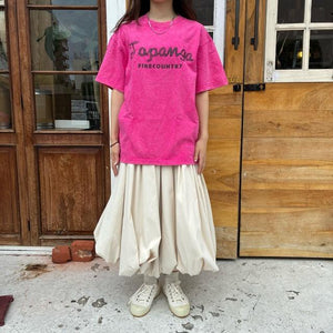 TOPANGA Lady's　TOPANGA FIRECOUNTRY Pigment dyed T-shirt PINK Viking S M L XL