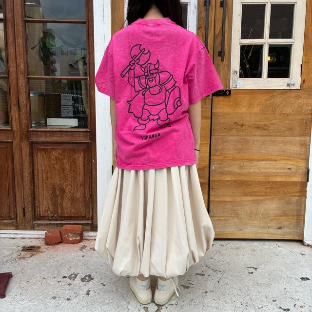 TOPANGA Lady's　TOPANGA FIRECOUNTRY Pigment dyed T-shirt PINK Viking S M L XL