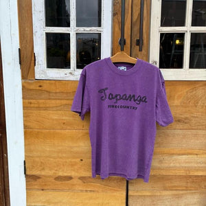 TOPANGA Lady's TOPANGA FIRECOUNTRY Pigment dyed T-shirt PURPLE TIKI SML XL
