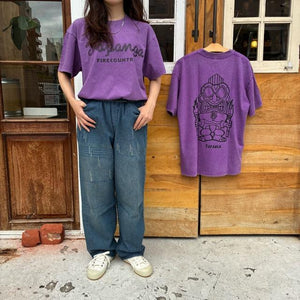 TOPANGA Lady's TOPANGA FIRECOUNTRY Pigment dyed T-shirt PURPLE TIKI SML XL