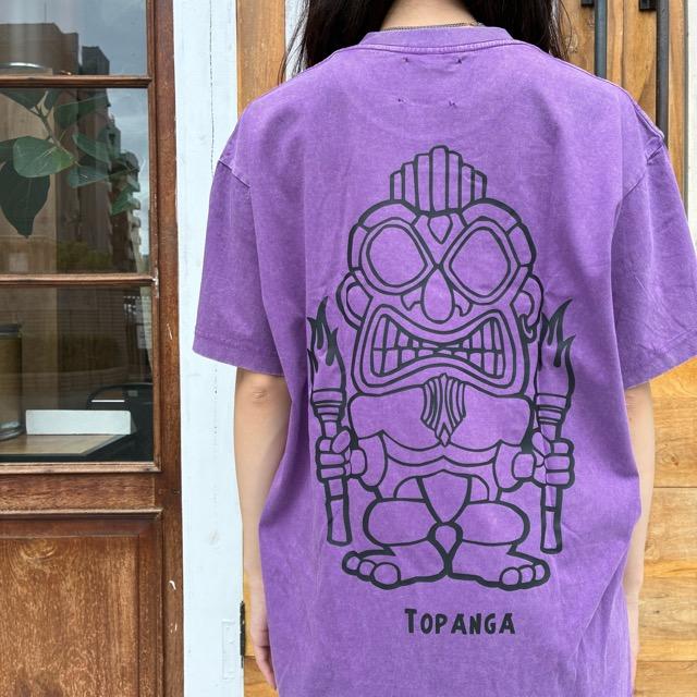 TOPANGA Lady's TOPANGA FIRECOUNTRY Pigment dyed T-shirt PURPLE TIKI SML XL