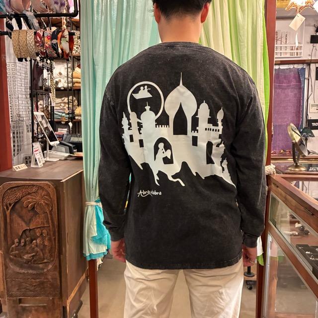 TOPANGA Lady's　TOPANGA FIRECOUNTRY Pigment dyed long sleeve T-shirt BLACK Abracadabra S M L XL