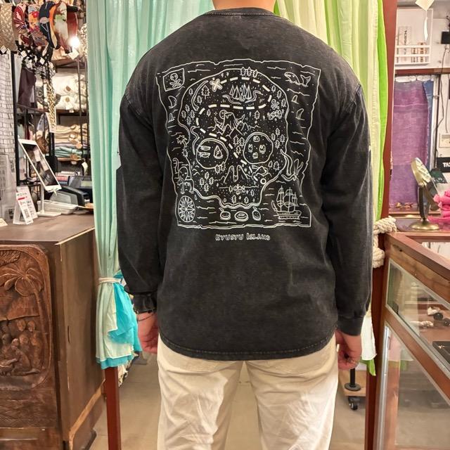 TOPANGA Lady's TOPANGA FIRECOUNTRY Pigment dyed long sleeve T-shirt BLACK Kyusyu Island SML XL