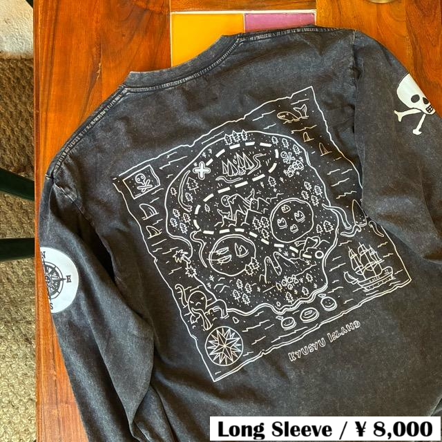 TOPANGA Lady's TOPANGA FIRECOUNTRY Pigment dyed long sleeve T-shirt BLACK Kyusyu Island SML XL