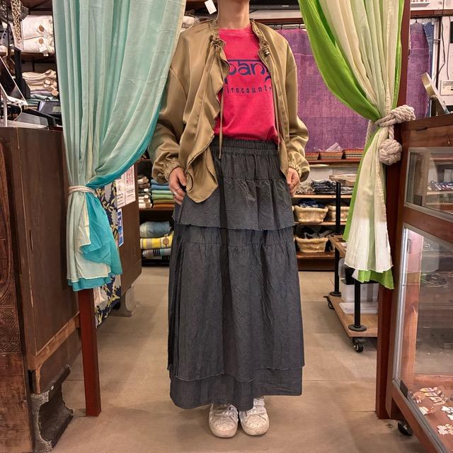 TOPANGA Lady's　TOPANGA FIRECOUNTRY Pigment dyed long sleeve T-shirt PINK Mermaid S M L XL