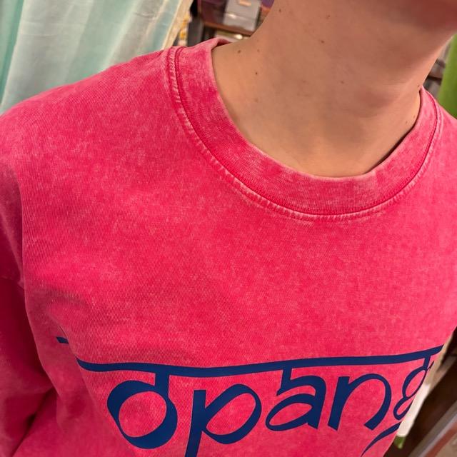 TOPANGA Lady's　TOPANGA FIRECOUNTRY Pigment dyed long sleeve T-shirt PINK Mermaid S M L XL