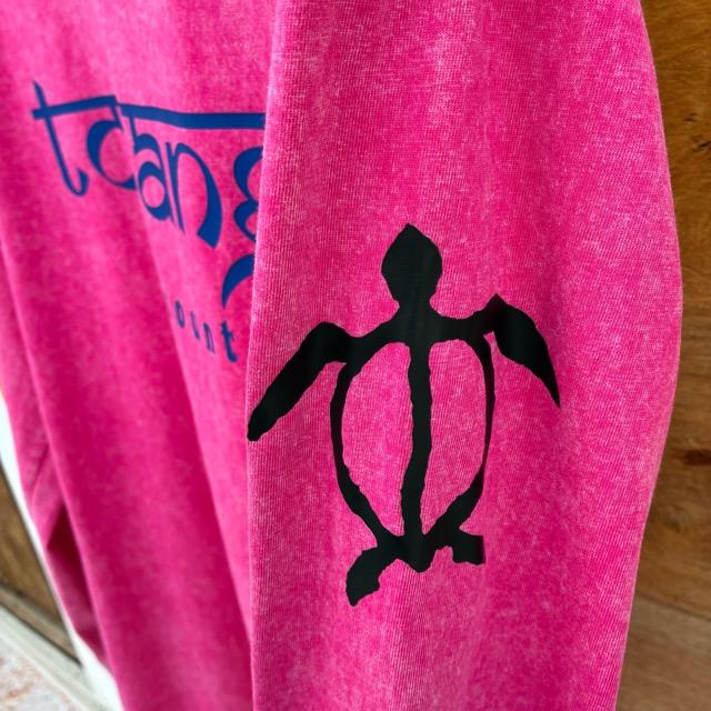 TOPANGA Lady's　TOPANGA FIRECOUNTRY Pigment dyed long sleeve T-shirt PINK Mermaid S M L XL