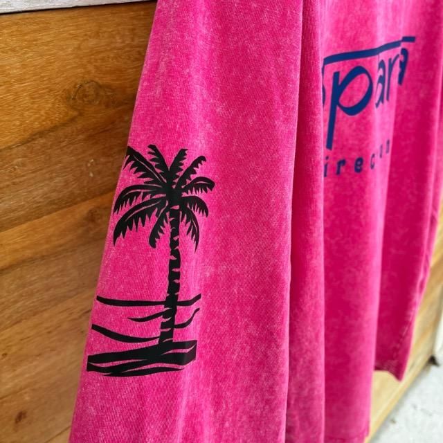 TOPANGA Lady's　TOPANGA FIRECOUNTRY Pigment dyed long sleeve T-shirt PINK Mermaid S M L XL