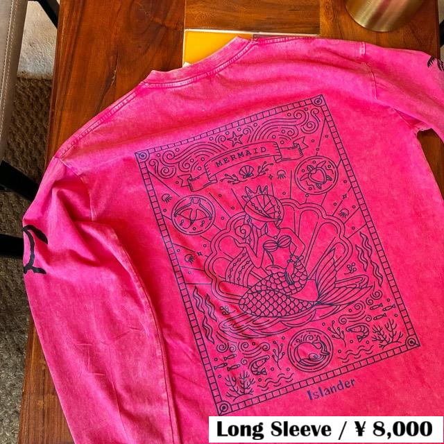 TOPANGA Lady's　TOPANGA FIRECOUNTRY Pigment dyed long sleeve T-shirt PINK Mermaid S M L XL