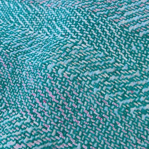 インド　ヴィンテージラホールキルト 40000-2　130×180cm　カンタ　ベッドカバー　ソファカバー　マルチカバー　ハンドメイド　１点もの　グリーン　ピンク