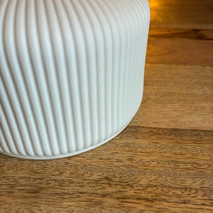 TOPANGA Lighting　ミルクセラミックベルランプ　スクエア　吊照明　照明器具　カウンター　カフェ　和室　レトロ　ホワイト　ウッド　ペンダントランプ